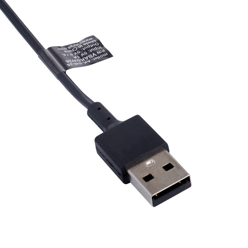 Akyga AK-SW-26 magnetische oplaadstandaard voor Fitbit Versa 3 / Sense, USB-A, 1 m