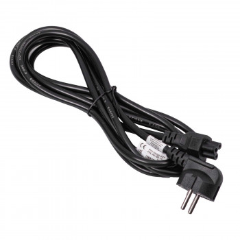 Akyga AK-NB-10C notebook-netkabel CEE 7/7 naar IEC C5, 3x 0,75 mm² koper, 3 m, zwart