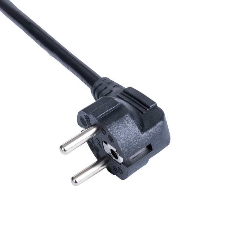 Akyga AK-NB-10C notebook-netkabel CEE 7/7 naar IEC C5, 3x 0,75 mm² koper, 3 m, zwart