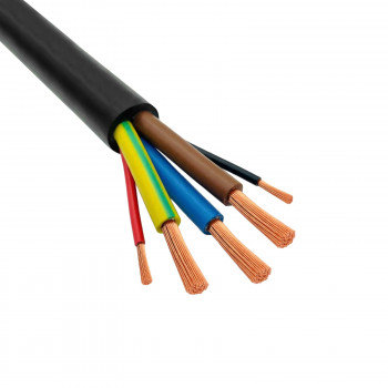 Akyga AK-SC-E31 EV-oplaadkabel zonder stekker, 1-fasig 32 A, 3x 6 mm² + 2x 0,75 mm², 450/750 V, 5 m, zwart