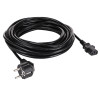 Akyga AK-PC-06S netkabel CEE 7/7 (Schuko) naar IEC C13, koper 3 x 1,5 mm², 3 m, zwart