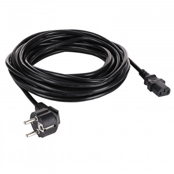 Akyga AK-PC-06S netkabel CEE 7/7 (Schuko) naar IEC C13, koper 3 x 1,5 mm², 3 m, zwart