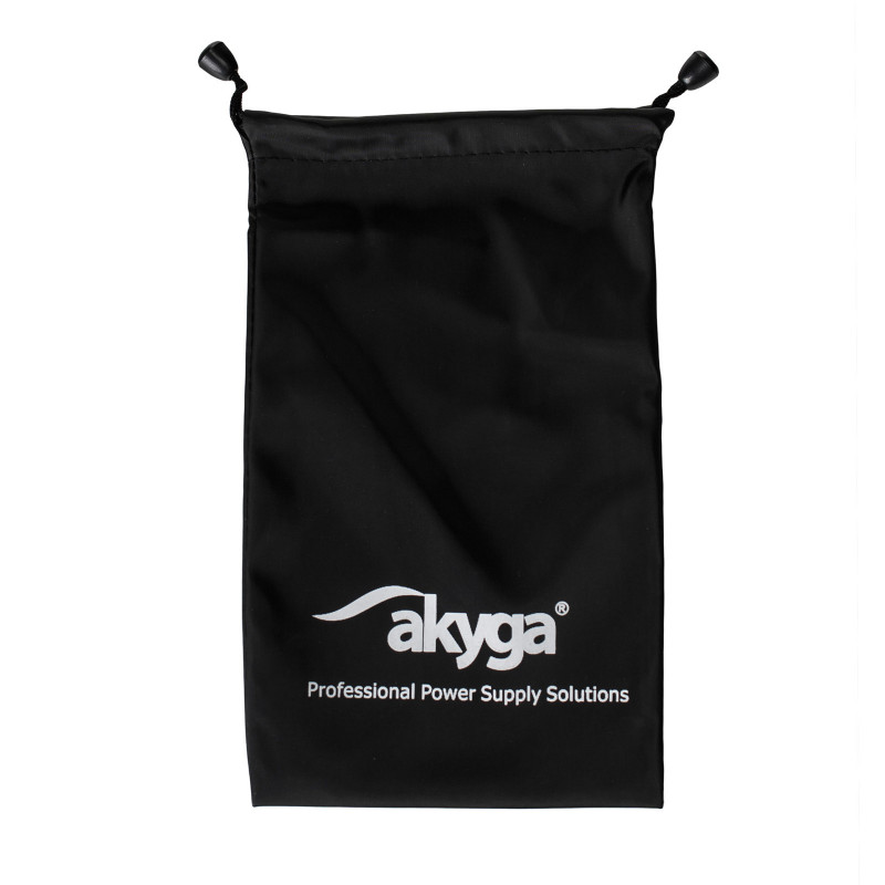 Akyga AK-AC-01 opbergtas voor notebookvoedingen, 220 x 135 mm, zwart