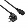 Akyga AK-PC-106A netkabel CEE 7/7 (Schuko) naar IEC C13, CCA 3 x 0,75 mm², 3 m, zwart