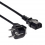 Akyga AK-PC-01A netkabel CEE 7/7 (Schuko) naar IEC C13, CCA 3 x 0,5 mm², 1,5 m, zwart