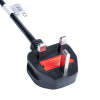 Akyga AK-AG-03A netkabel UK BS 1363 (type G) naar IEC C7 (contra), CCA 2 x 0,5 mm², 1,5 m, zwart