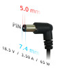 Akyga AK-ND-03 notebookvoeding 18,5 V / 3,5 A, 65 W, 7,4 x 5,0 mm + pin, 1,2 m, voor HP
