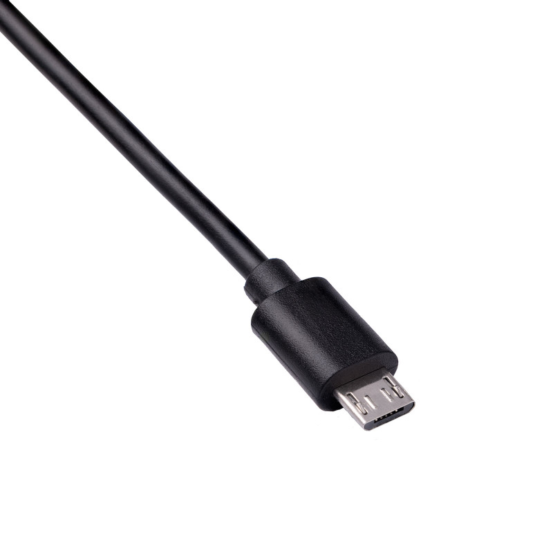 Akyga AK-USB-01 USB 2.0-kabel USB-A (M) naar Micro USB-B (M), 1,8 m, zwart