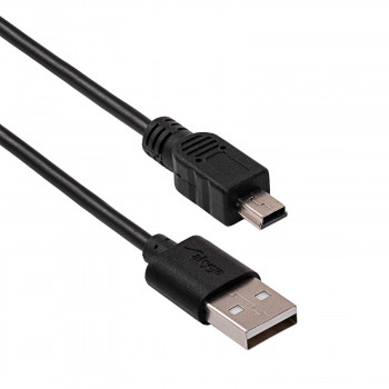 Akyga AK-USB-03 USB 2.0-kabel USB-A (M) naar Mini-USB-B 5-pin (M), 1,8 m, zwart