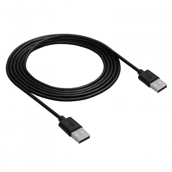 Akyga AK-USB-11 USB 2.0-kabel USB-A (M) naar USB-A (M), 1,8 m, zwart