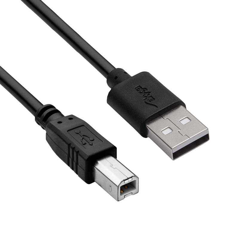Akyga AK-USB-12 USB 2.0-printerkabel USB-A (M) naar USB-B (M), 3 m, zwart