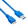 Akyga AK-USB-13 USB 3.0-kabel USB-A (M) naar Micro USB-B (M), 1,8 m, zwart