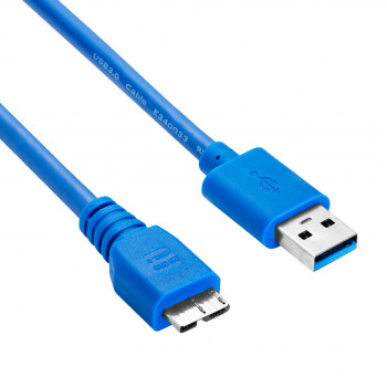 Akyga AK-USB-13 USB 3.0-kabel USB-A (M) naar Micro USB-B (M), 1,8 m, zwart