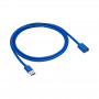 Akyga AK-USB-10 USB 3.0-verlengkabel USB-A stekker naar bus, 1,8 m, zwart