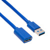 Akyga AK-USB-10 USB 3.0-verlengkabel USB-A stekker naar bus, 1,8 m, zwart