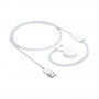 Akyga AK-SW-43 oplaadkabel voor Apple Watch Ultra 2 / Series 9/8/7/6/5/4/3/2/1 met Lightning-aansluiting, USB, 1 m, wit
