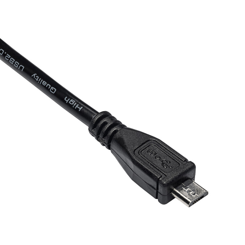 Akyga AK-USB-21 USB 2.0-kabel USB-A (M) naar Micro USB-B (M), 1 m, zwart