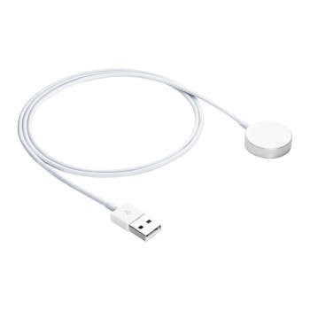 Akyga AK-SW-44 oplaadkabel voor Apple Watch Ultra 2 / Series 9/8/7/6/5/4/3/2/1, aluminiumlegering, USB, 1 m, wit