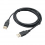Akyga AK-USB-19 USB 2.0-verlengkabel USB-A (M) naar USB-A (F), 3 m, zwart