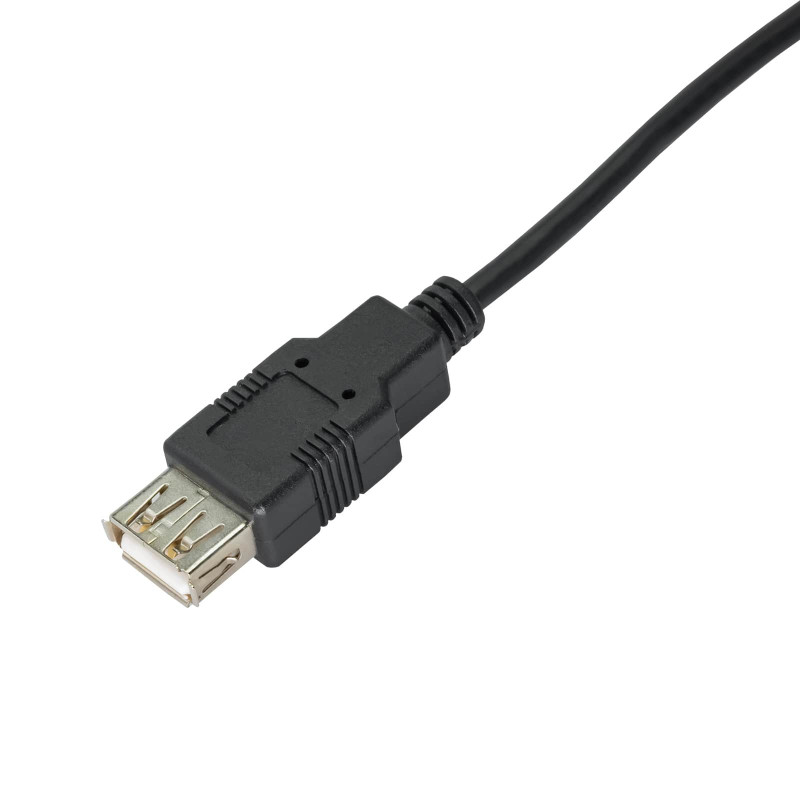 Akyga AK-USB-19 USB 2.0-verlengkabel USB-A (M) naar USB-A (F), 3 m, zwart