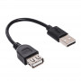 Akyga AK-USB-23 USB 2.0-verlengkabel USB-A (M) naar USB-A (F), 15 cm, zwart