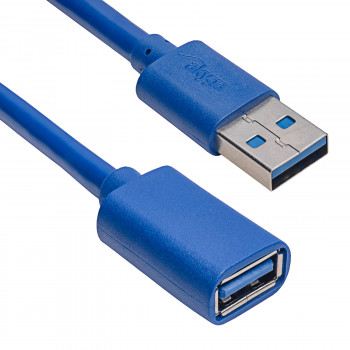 Akyga AK-USB-28 USB 3.0-verlengkabel USB-A (M) naar USB-A (F), 1 m, zwart