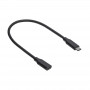Akyga AK-USB-32 USB-C (M) naar USB-C (F) verlengkabel, USB 3.1, 0,3 m