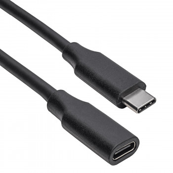 Akyga AK-USB-32 USB-C (M) naar USB-C (F) verlengkabel, USB 3.1, 0,3 m