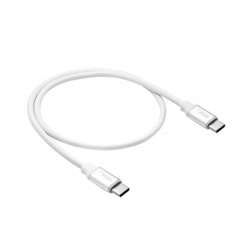 Akyga AK-USB-39 USB-C-naar-USB-C-kabel, USB 2.0, 60 W, 0,5 m, wit