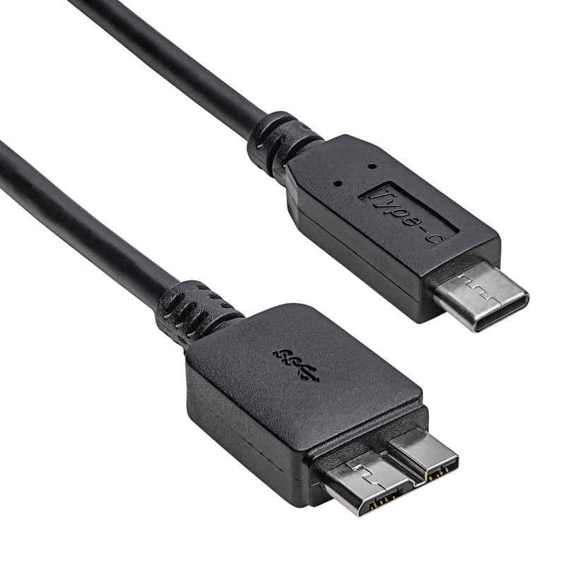 Akyga AK-USB-44 Micro-USB B (M) naar USB-C (M)-kabel, USB 3.1, 1 m