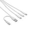 Akyga AK-USB-52 USB-kabel USB-A + USB-C naar Micro-USB + USB-C + Lightning, 1,2 m