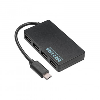 Akyga AK-AD-52 actieve USB-C-hub, USB-C (M) naar 4x USB-A (F), USB 3.1, 20 cm