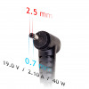 Akyga AK-ND-23 notebookvoeding 19 V / 2,1 A, 40 W, 2,5 x 0,7 mm, 1,2 m, voor ASUS