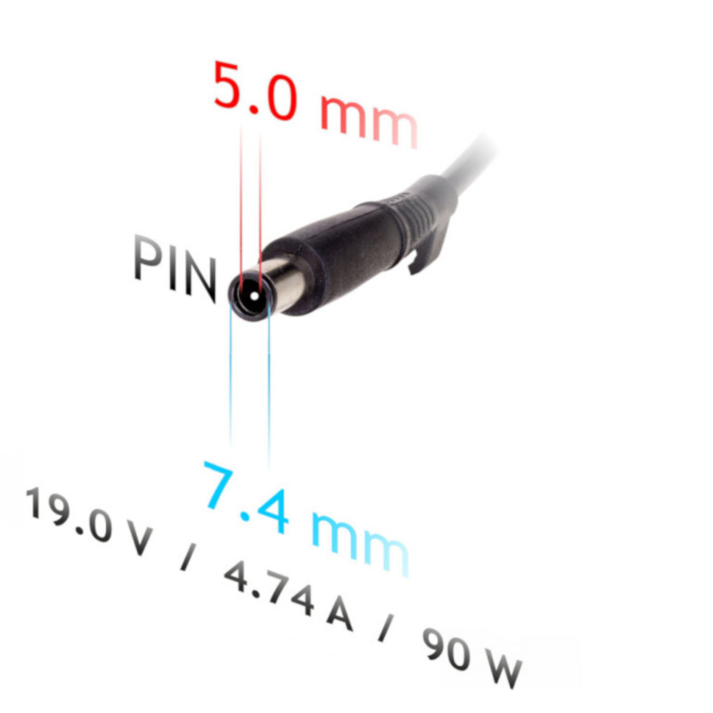 Akyga AK-ND-32 auto-notebookvoeding 19 V / 4,74 A, 90 W, 7,4 x 5,0 mm + pin, voor HP