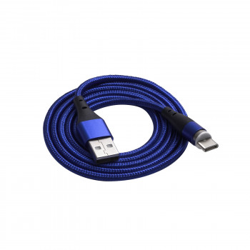 Akyga AK-USB-42 USB-A naar USB-C magneetkabel, USB 2.0, 1 m