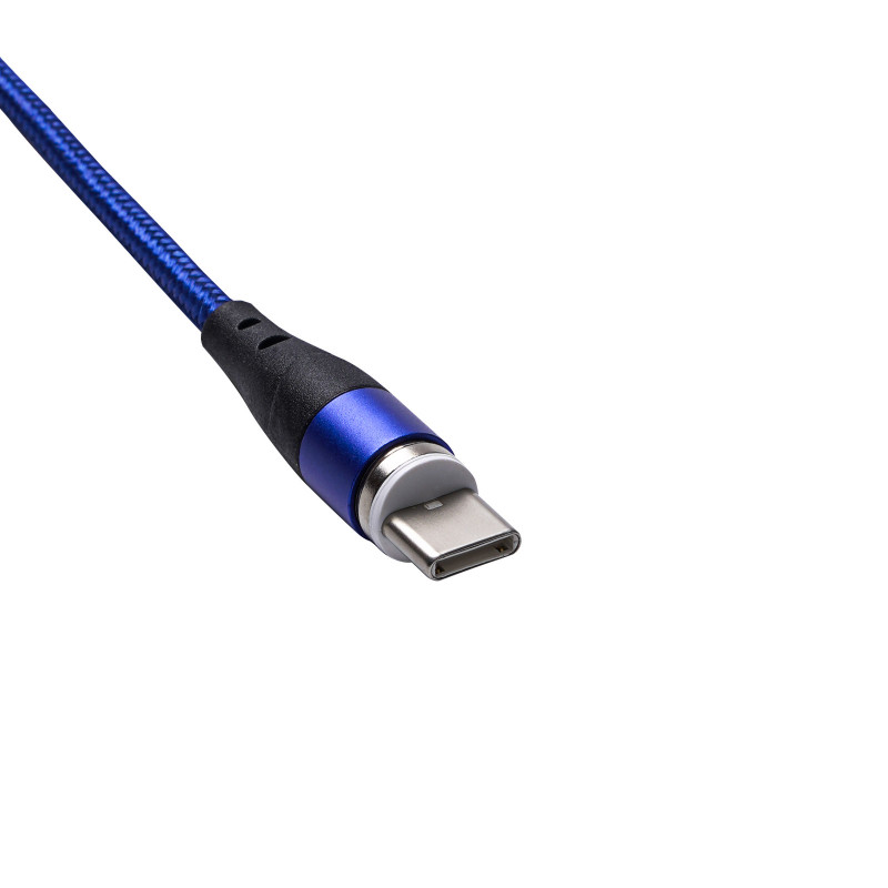 Akyga AK-USB-42 USB-A naar USB-C magnetische kabel, USB 2.0, 1 m