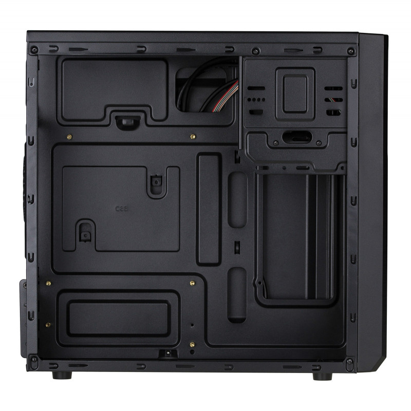 Akyga AK17BK Micro-ATX-towerbehuizing, 2x USB 3.0, zonder voeding, zwart