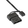 Akyga AW-12E-BR 120 mm behuizingsventilator, 33 rode leds, Molex, zwart