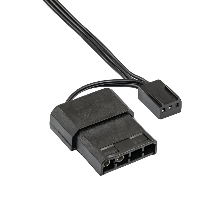 Akyga AW-12E-BR 120 mm behuizingsventilator, 33 rode leds, Molex, zwart