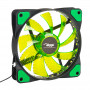 Akyga AW-12E-BG 120 mm behuizingsventilator, 33 groene leds, Molex, zwart