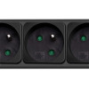 Akyga AK-SP-05B overspanningsbeveiliging stekkerdoos, 5x Franse stopcontacten CEE 7/5 (type E), schakelaar, 3 m, zwart