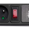 Akyga AK-SP-05B overspanningsbeveiliging stekkerdoos, 5x Franse stopcontacten CEE 7/5 (type E), schakelaar, 3 m, zwart
