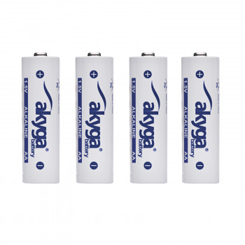 Akyga AKY2069 AA LR6 alkaline batterij 1,5 V 3050 mAh, 4 stuks (krimpverpakking)