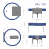 Akyga AKY1083 CR2032 HP3CL lithiumbatterij 3 V 210 mAh met 3 pinnen, 17,8 mm rastermaat (THT)