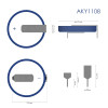 Akyga AKY1108 CR2032 HP2C lithiumbatterij 3 V 210 mAh met 2 pinnen, 17,8 mm rastermaat (THT)