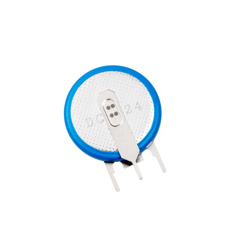 Akyga AKY1086 CR2032 PP3A lithiumbatterij 3 V 210 mAh met 3 pinnen, 4 mm rastermaat (THT)