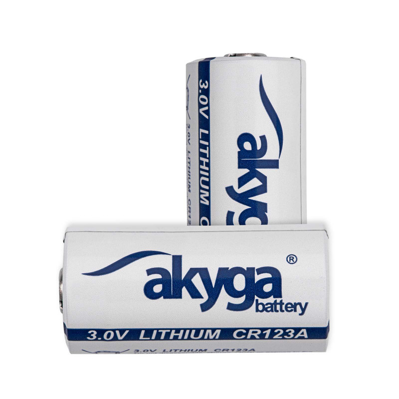 Akyga AKY1235 CR123A lithiumbatterij 3 V 1500 mAh, hogetemperatuur tot 85 °C