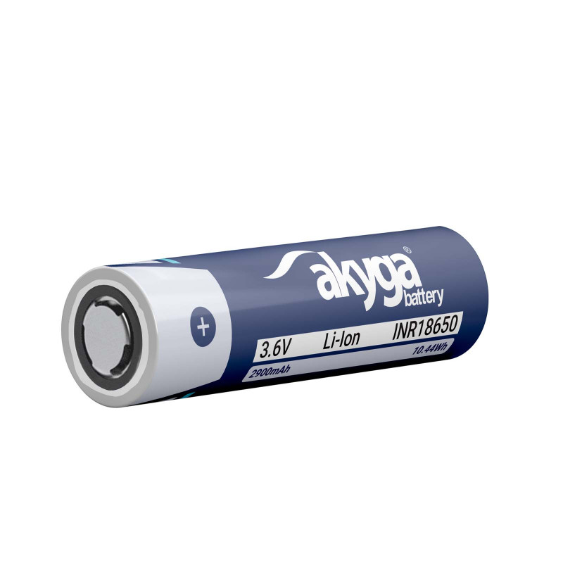 Akyga AKY2173 INR18650-29M 3C Li-Ion-18650-accu 3,6 V 2900 mAh, onbeschermd