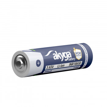 Akyga AKY2454 INR18650-26M Li-Ion-18650-accu 2600 mAh met PCM-beveiliging