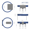 Akyga AKY1106 CR2032 HP3B lithiumbatterij 3 V 210 mAh met 3 pinnen, 15,2 mm rastermaat (THT)